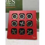 Asprey Vintage Noughts And Crosses Leather Cased Board