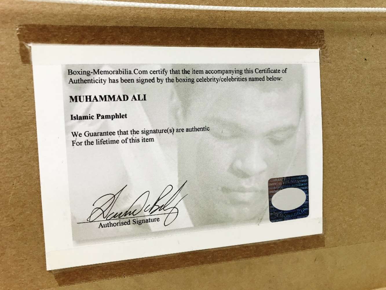 Muhammad Ali Signed " Is God Really Real?" Picture Montage - Image 3 of 4