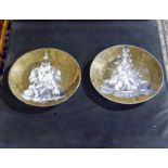 Fornasetti Milano Plate Panoplie #3 And #5 Italian Mid Century