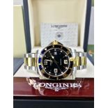 Longines HydroConquest Quartz Gold Plated & Stainless Steel