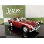 Aston Martin 1964 DB5 Coupe Dubonnet 1:24 scale by Danbury Mint, Burgundy