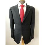 Armani Collezioni Suit, Navy Blue Pinstripe, Size 42R 36W RRP £1,175
