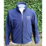 Hackett Aston Martin Navy Sport Soft Shell Jacket, Size M