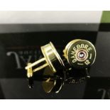 Shotgun Brass Shell Cartridge Cufflinks
