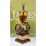 Vintage Coffee Grinder Table Lamp