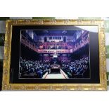 Banksy "Monkey Parliament" High Quality Print, Ornate Framed.