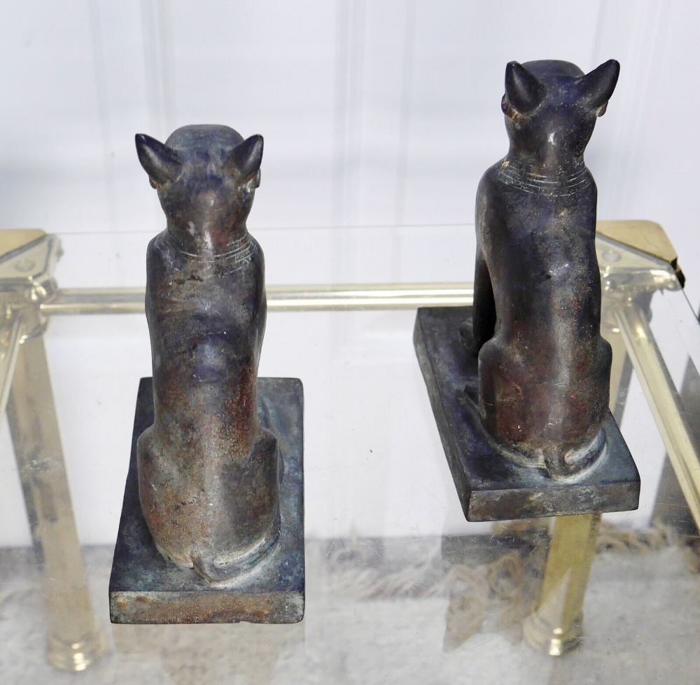 Gayer-Anderson Bronze statuette of the cat goddess Bastet, Bast. Late Period, ca. 664-332 BC - Image 4 of 5