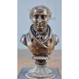 Antique John Quincy Adams Bronze Bust Sculpture