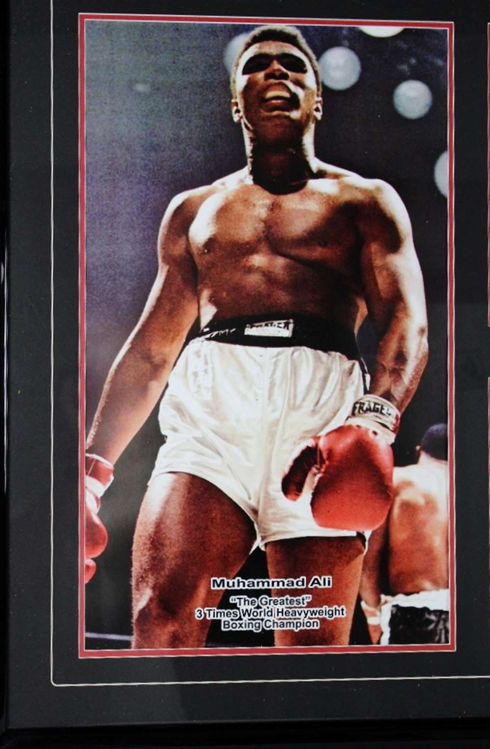 Muhammad Ali vs Sonny Liston Signed Boxing Montage - Image 2 of 5