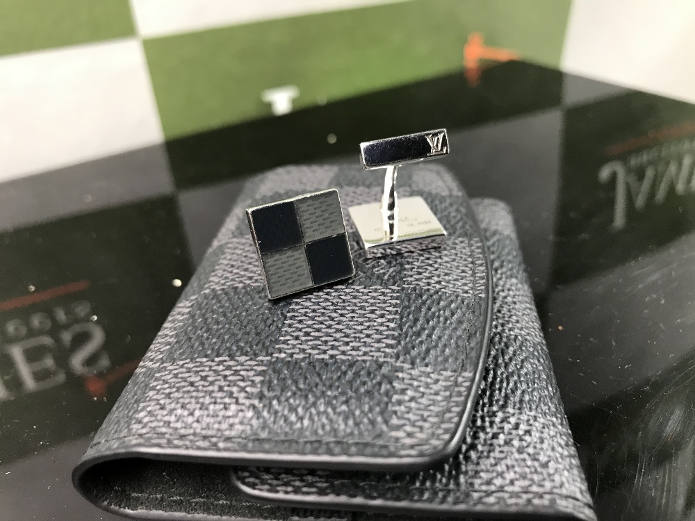 Louis Vuitton Sterling Silver .925 Cufflinks/Original Case - Image 5 of 5