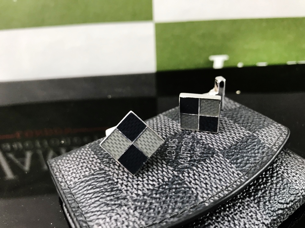 Louis Vuitton Sterling Silver .925 Cufflinks/Original Case - Image 3 of 5