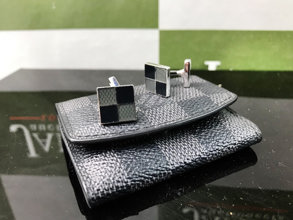 Louis Vuitton Sterling Silver .925 Cufflinks/Original Case - Image 2 of 5