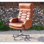 Verco Executive Leather Swivel Armchair