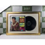 Elvis Presley Signed Blue Hawaii Album Framed Montage.