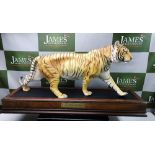 Franklin Mint Tiger "On The Prowl" Large 25 inch On Plinth Example