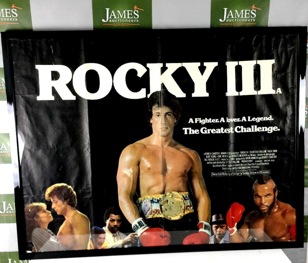 Rocky 3 Original Advertising Promo Framed