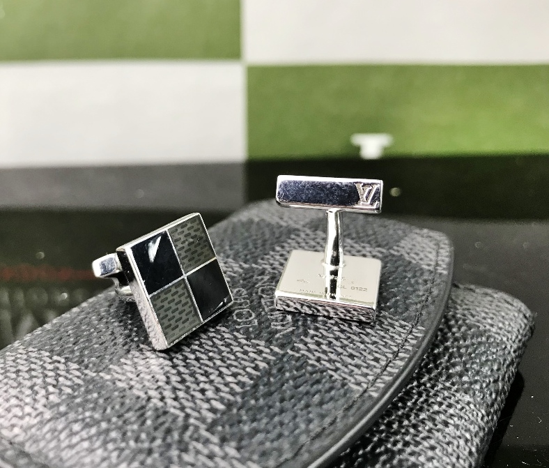 Louis Vuitton Sterling Silver .925 Cufflinks/Original Case - Image 4 of 5