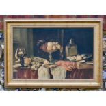 Abraham van Beijeren Oil on Canvas - Still Life with Lobster - Fiehl reproduction