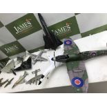Aircraft Job Lot x11 - 1/32 Forces of Valor Spitfire, Danbury Mint, ERTL Etc
