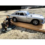 Special Edition 1:8 Scale Aston Martin With Rare Original 007 Figure & Diorama.