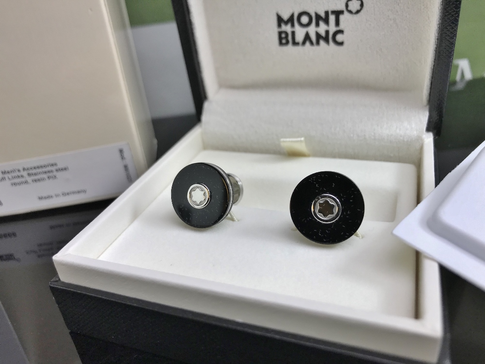 Montblanc Pair of New Ex Display New Edition Contemporary Cufflinks - Image 3 of 6