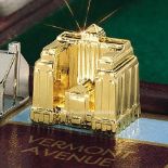 Franklin Mint 24 Gold Plated Monopoly Table & Stand