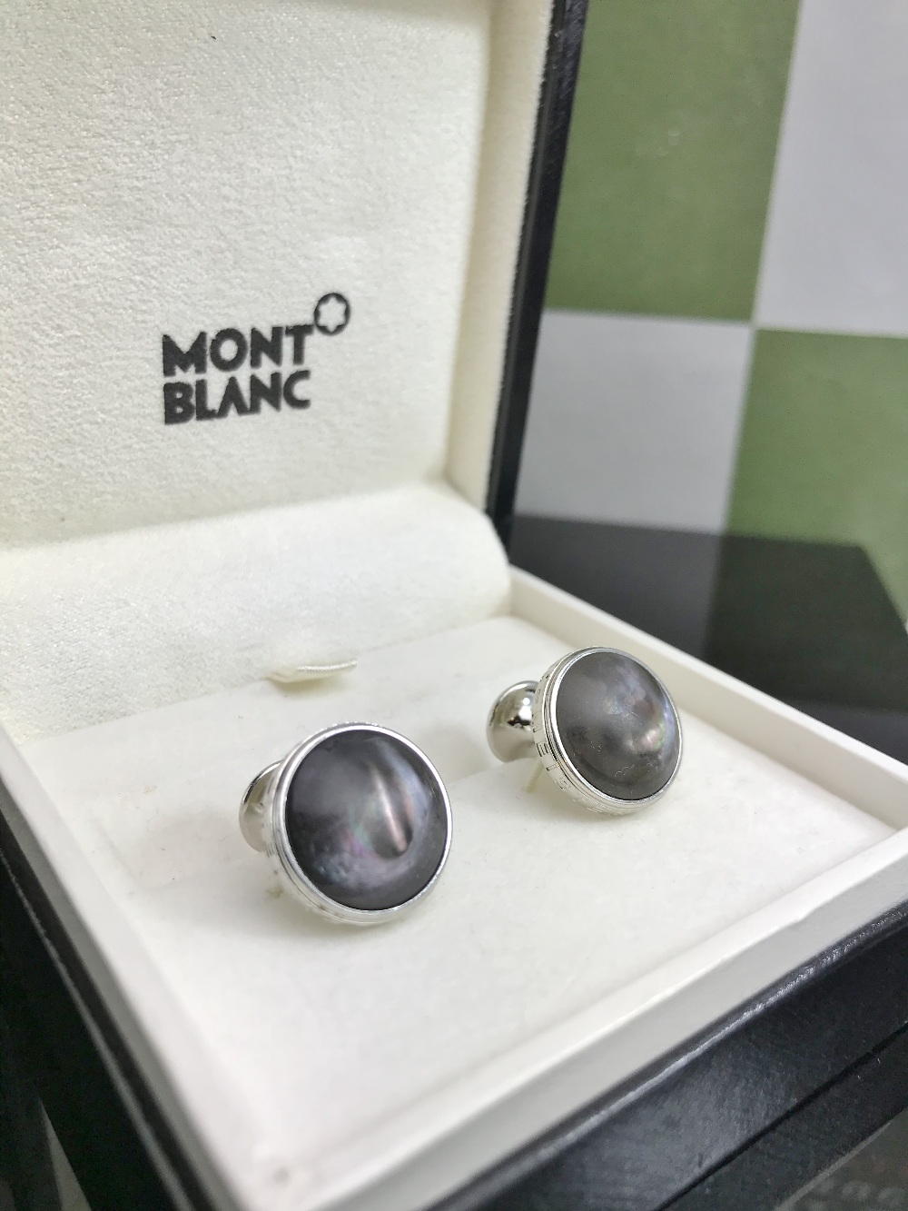 Montblanc Pair of New Ex Display New Edition Contemporary Cufflinks