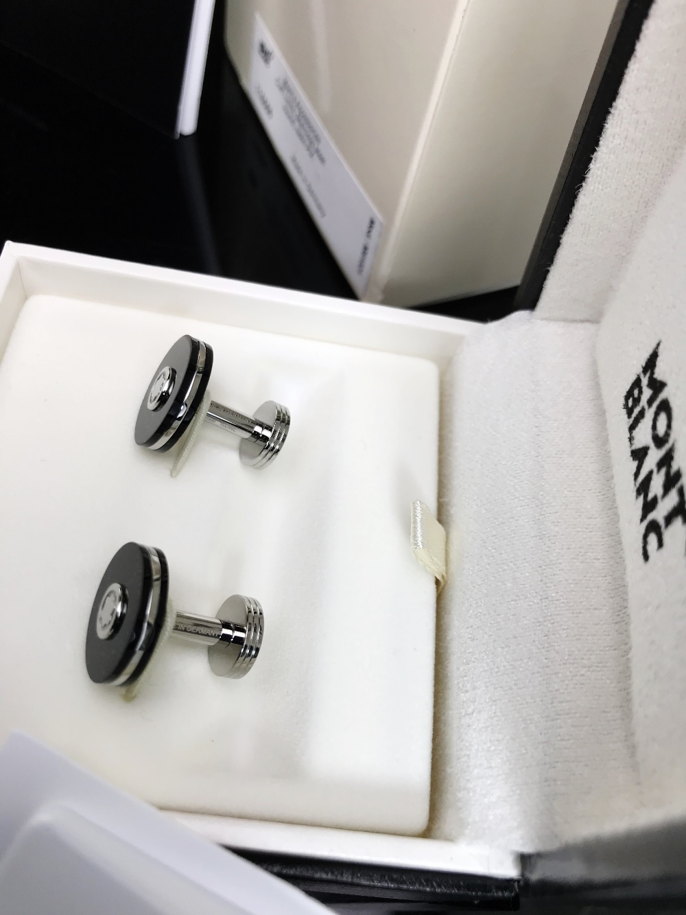 Montblanc Pair of New Ex Display New Edition Contemporary Cufflinks - Image 4 of 6