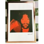 Andy Warhol Plate Signed #56/100 Lithograph "OJ Simpson"
