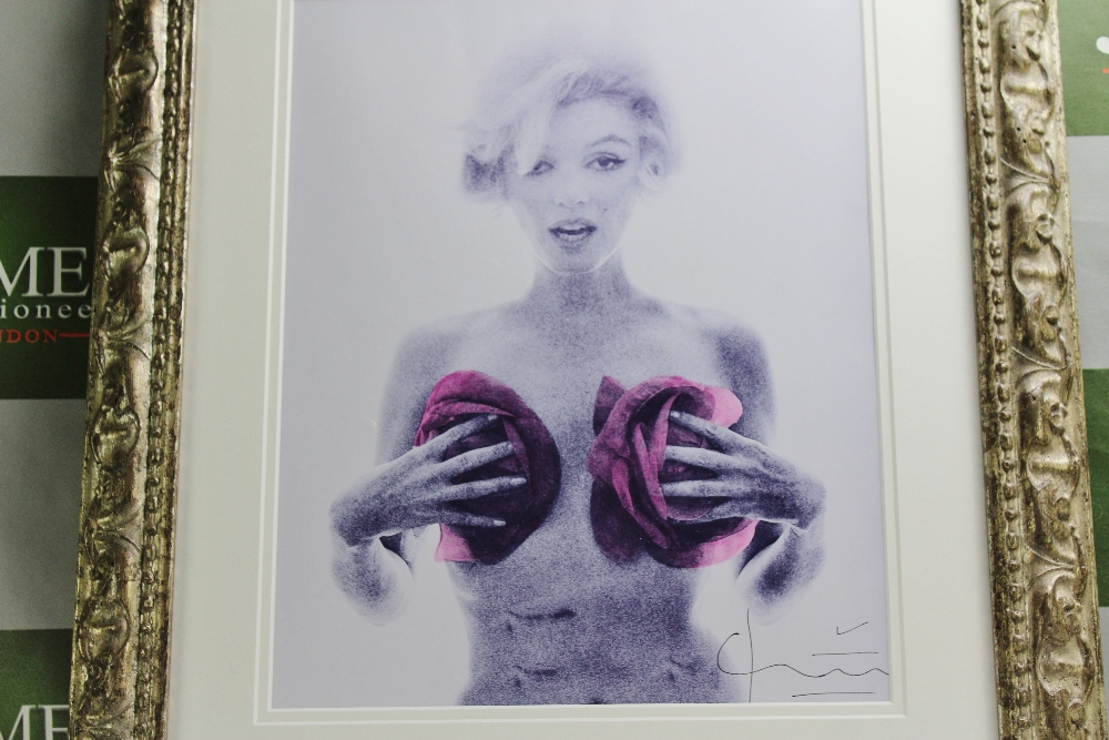 Marilyn With Roses By Bert Stern Lithograph Ornate framed - Image 2 of 6