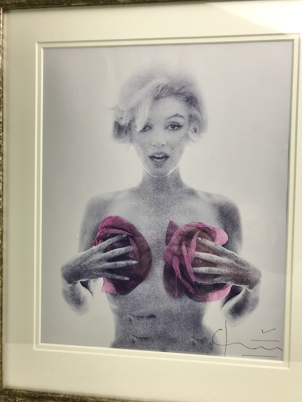 Marilyn With Roses By Bert Stern Lithograph Ornate framed - Image 5 of 6