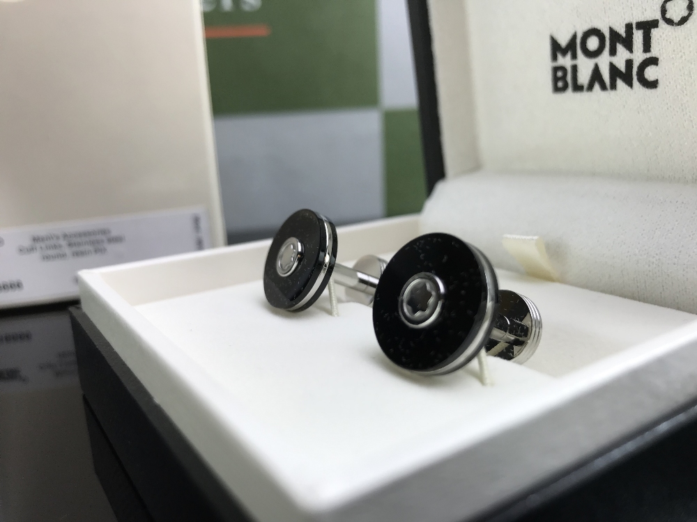 Montblanc Pair of New Ex Display New Edition Contemporary Cufflinks - Image 6 of 6