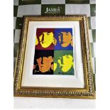 Andy Warhol "Beatles" Lithographic Ltd Edition Numbered #128/300