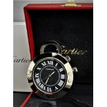 Cartier Santos Desk Clock Including Original Cartier Packaging & Certificate