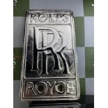 Rolls-Royce Nickel Wall Directors RR Sign