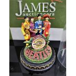 The Beatles ‘Sgt Pepper’s - Franklin Mint ltd Edition -Lonely Hearts Club Band Figural & Glass Dome