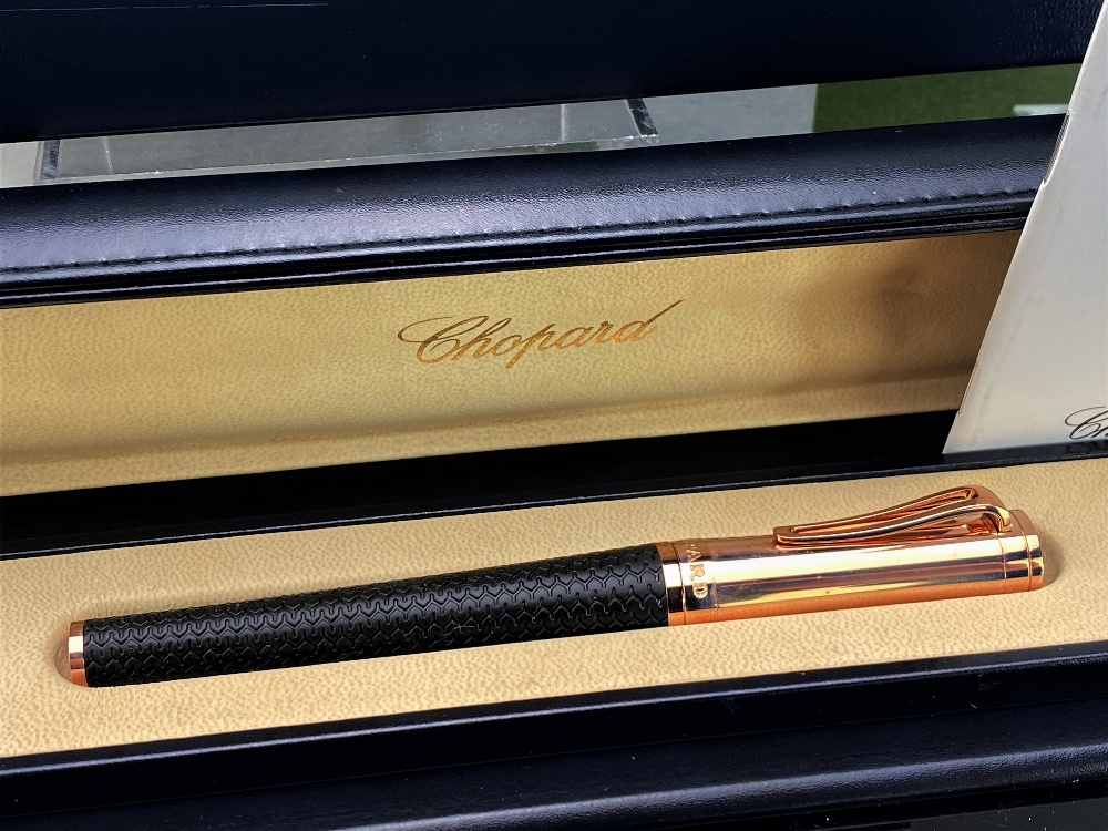 Chopard Classic Racing Rose Gold Rollerball Pen -Rubber Tyre Grip 95013-0176 - Image 4 of 9