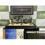 Ron Spicer "JUNGLE SQUAD" Franklin Mint Pewter Soldiers Diarama