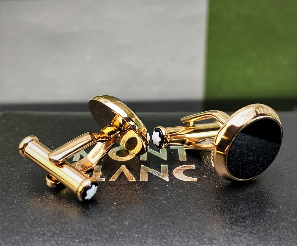 Montblanc Meisterstück Gold Plated Cufflinks