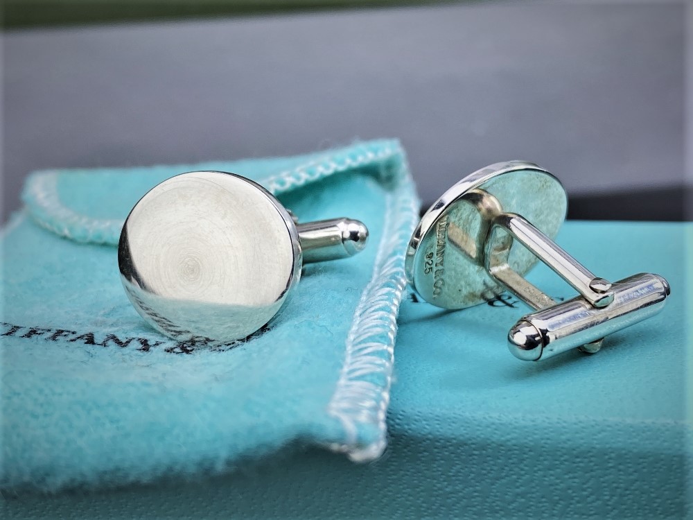 Tiffany & Co Sterling Silver Classic Design Cufflinks