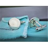 Tiffany & Co Sterling Silver Classic Design Cufflinks