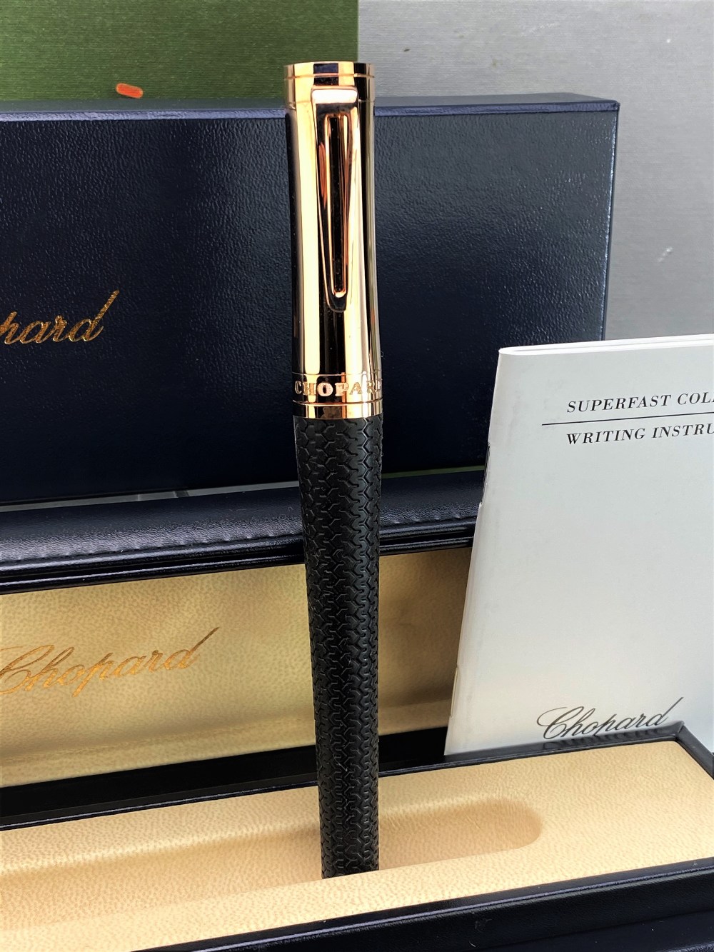 Chopard Classic Racing Rose Gold Rollerball Pen -Rubber Tyre Grip 95013-0176 - Image 2 of 9