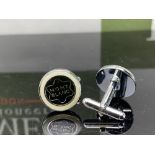 Montblanc Silver Logo Emblem Cufflinks