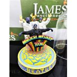 The Beatles "Mysterious Tour" Franklin Mint Musical Diarama & Glass Dome, Ltd Original Edition.