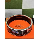 Hermes Enamel Bangle Bracelet