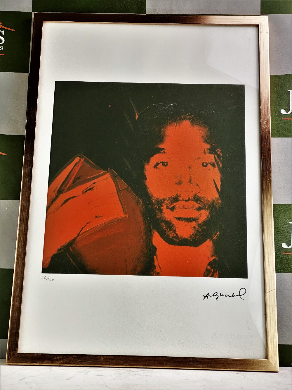 Andy Warhol Plate Signed #56/100 Lithograph "OJ Simpson" - Image 4 of 4