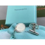 Tiffany & Co Classic Silver Cufflinks