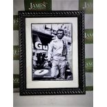 Steve Mcqueen "Le Mans" Iconic Framed Poster