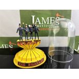 The Beatles "Help!" Figurine & Glass Dome- Franklin Mint