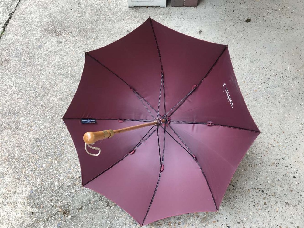 Cartier Umbrella Burgundy Cherbourg Limited Edition 100 Year - Image 4 of 4